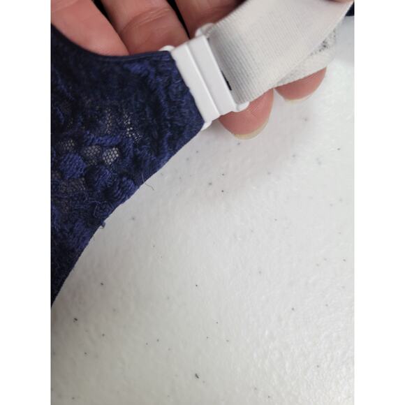 Victoria's Secret Underwire T-Shirt Bra Navy Blue Lightly Lined Demi Size 38DD - Picture 8 of 10